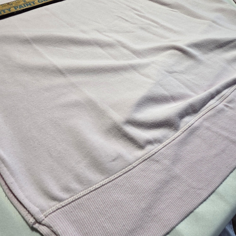 Athleta Coaster Luxe Sweatshirt Baby Pink Super Soft Thumbhole Pullover Medium - Picture 5 of 7